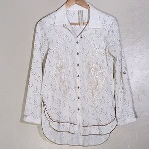 Aratta Floral Lace Embroidered Blouse